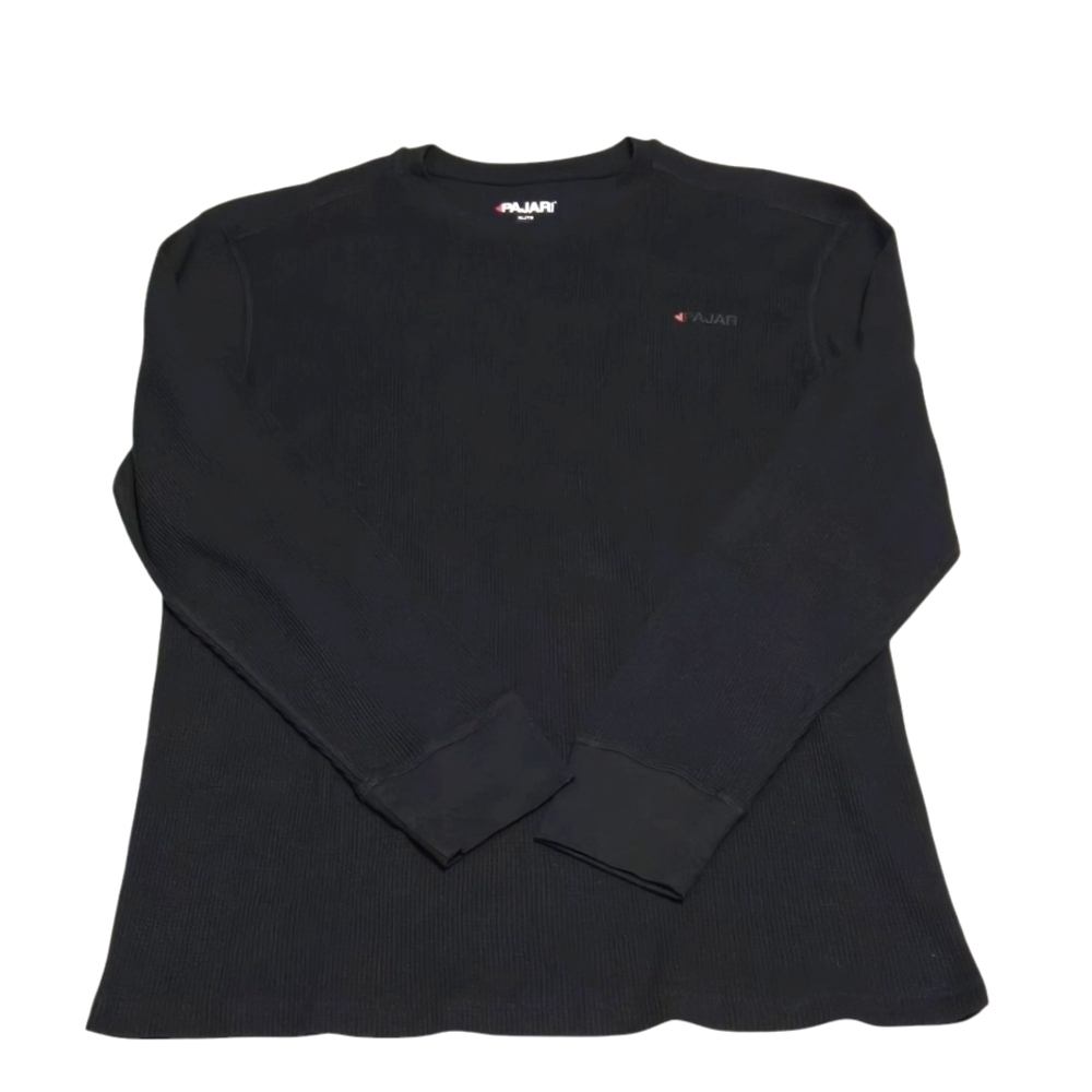 Pajar Ribbed Black Long Sleeve Base Shirt Mens XL